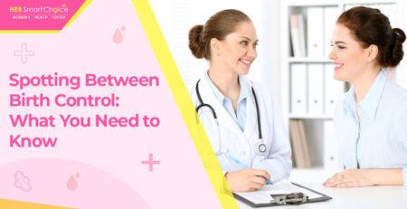 spotting between birth control