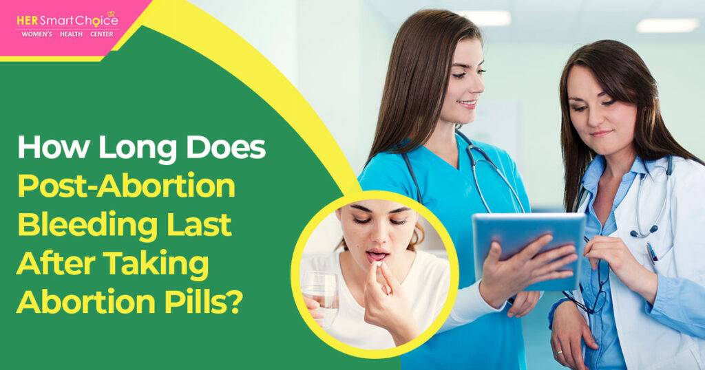 how long do you bleed after abortion pill