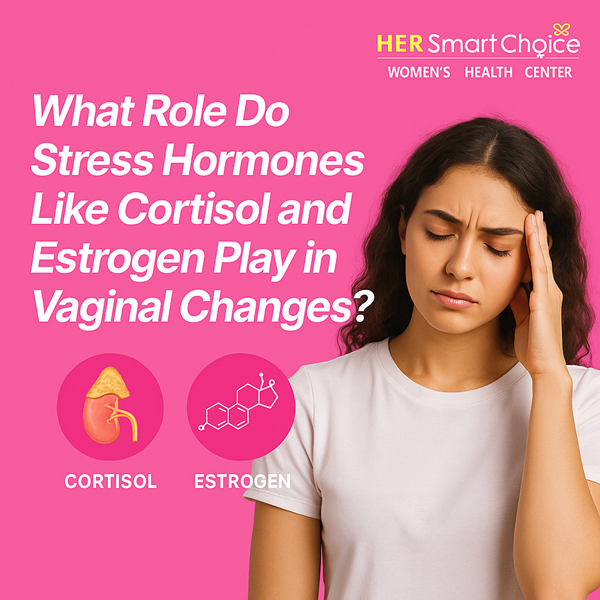 What Role Do Stress Hormones Like Cortisol and Estrogen Play in Vaginal Changes?