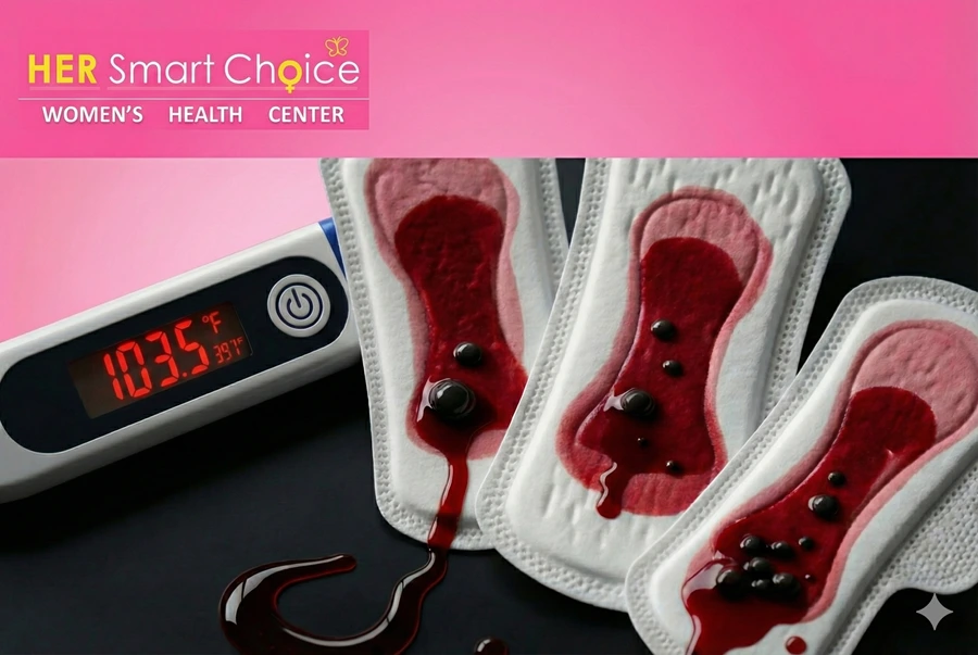 Most common warning signs of post-abortion infection